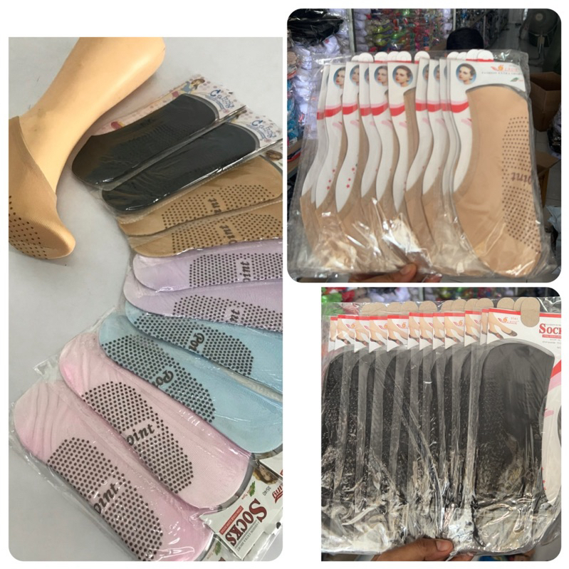 ถุงเท้าคัชชุกันลื่น 1 แพ็คมี 12 คู่