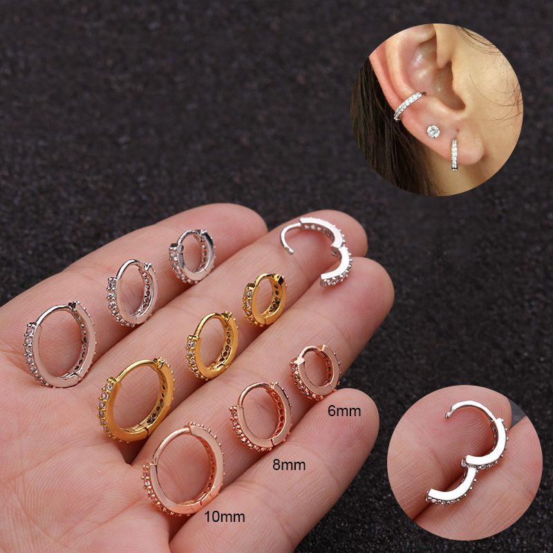 ต่างหูห่วงเพชรรอบวง  สวยมาก ราคา 1 คู่
