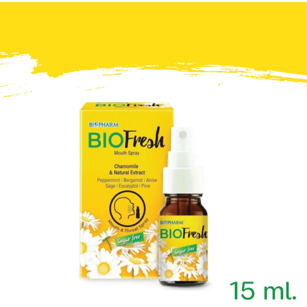 Biofresh mouth spray 15 ml บรรเทาอาการไอ