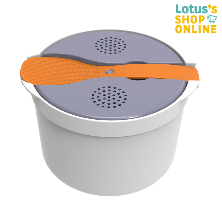 พาสทินา หม้อหุงข้าวในไมโครเวฟ(H) สีเทาอ่อน PASTINA MICROWAVE OVEN RICE COOKER(H) GRAY