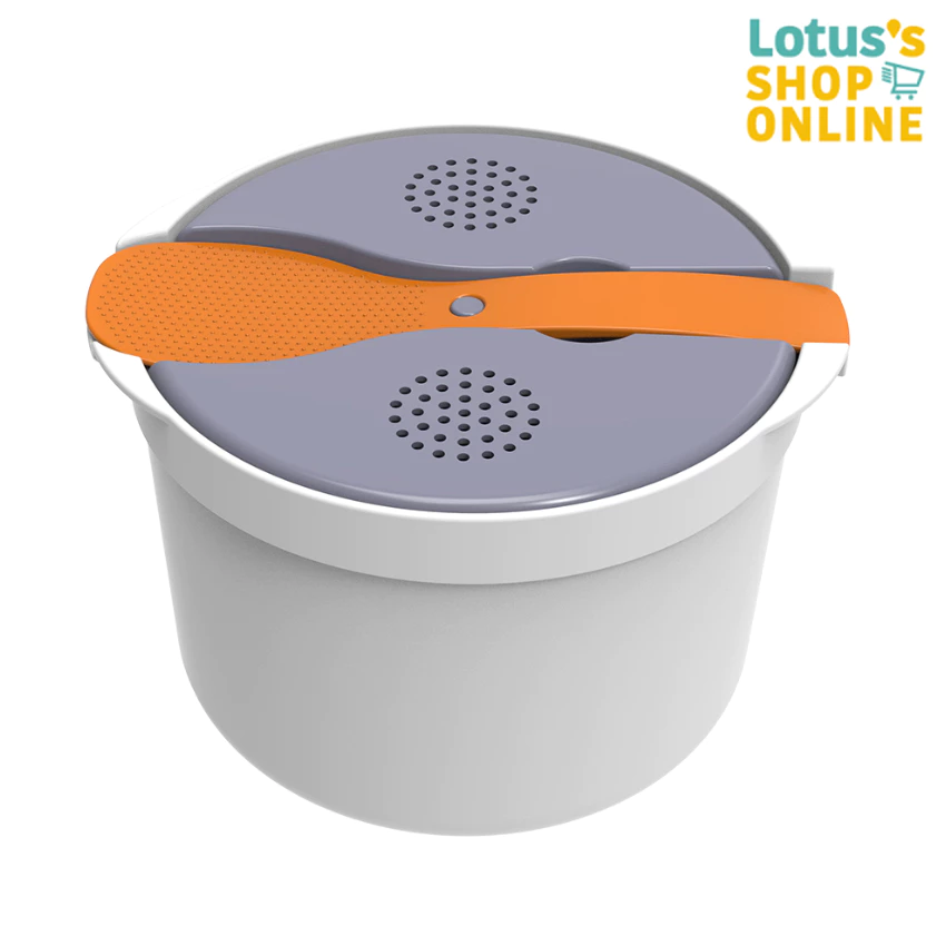 พาสทินา หม้อหุงข้าวในไมโครเวฟ(H) สีเทาอ่อน PASTINA MICROWAVE OVEN RICE COOKER(H) GRAY