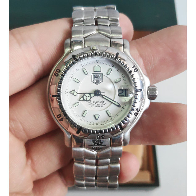 นาฬิกา TAG Heuer 6000 Series 34mm Chronometer White Dial
