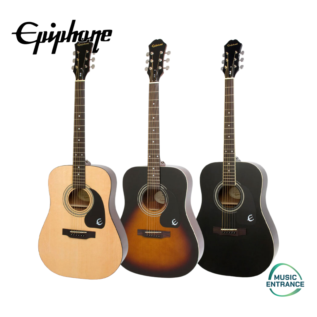 Epiphone DR-100 กีต้าร์ โปร่ง 41 นิ้ว กีตาร์โปร่ง Epiphone DR100 แถม ปิ๊ก กระเป๋า คาโป้ สายสะพาย