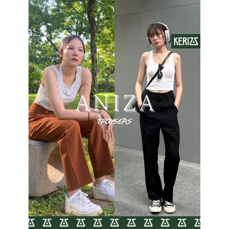 KERIZZ กางเกงขายาว รุ่น ANIZA ขากระบอกกลาง พรางขาเรียวตัวสูงขึ้น GPLIV0003