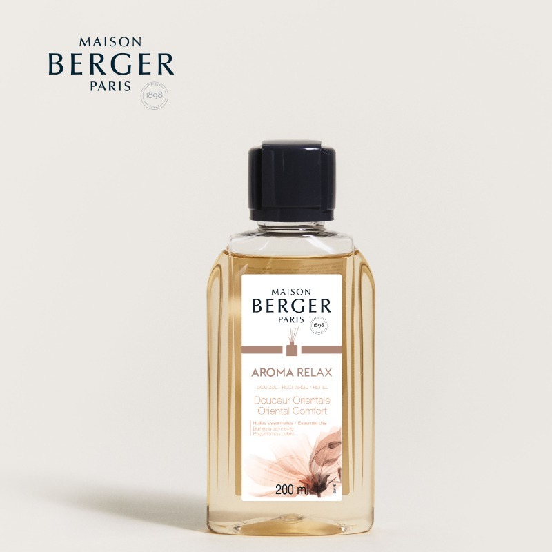 Maison berger,Aroma Relax Refill 200ml,น้ำหอมชนิดเติมก้านกระจายความหอมกลิ่น อะโรมา รีแล็กซ์,Reed diffuser refill