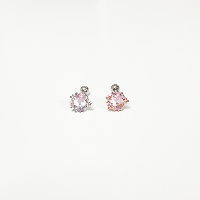 จิวหูเกาหลี ก้านแสตนเลสเกรดเครื่องมือแพทย์ Surgical Stainless Steel no.748_836