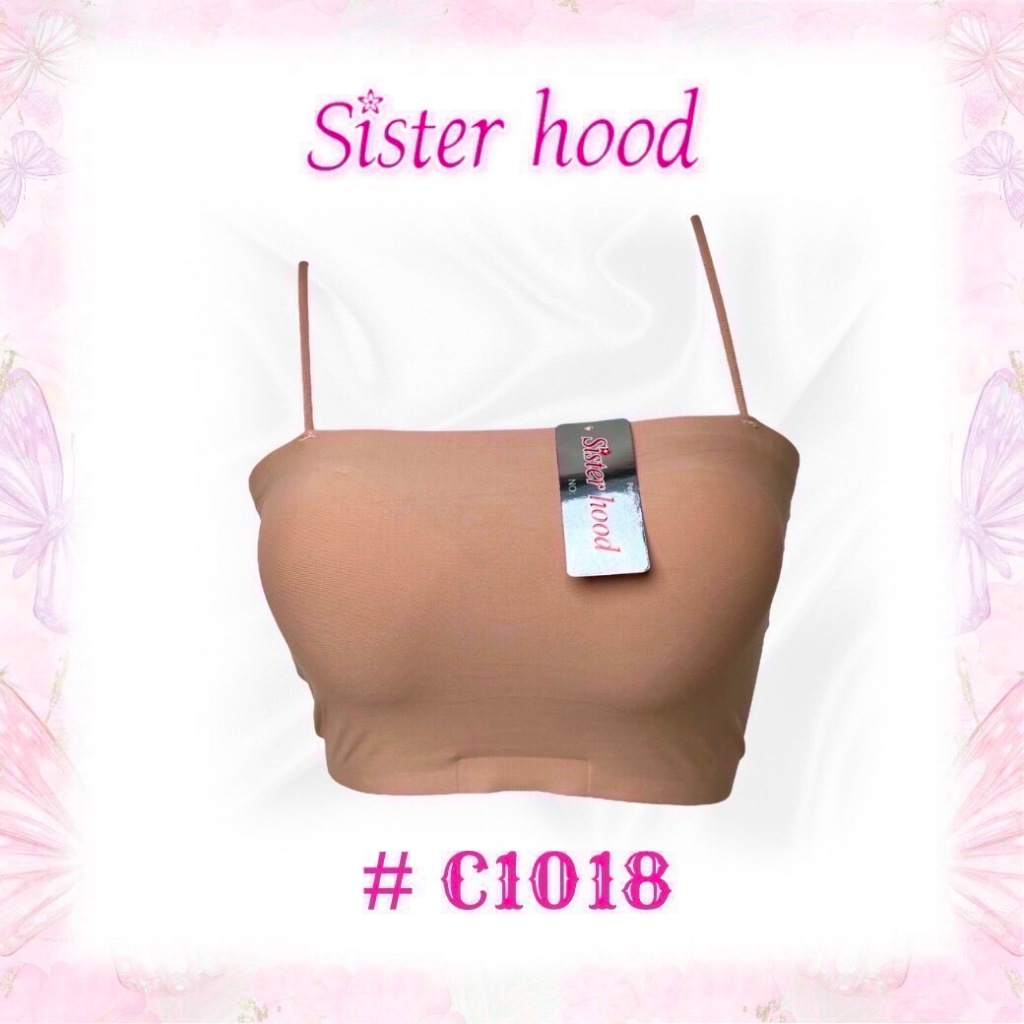 เกาะอก มีสาย ผ้าไร้ขอบ มีฟองน้ำ sisterhood#c1018