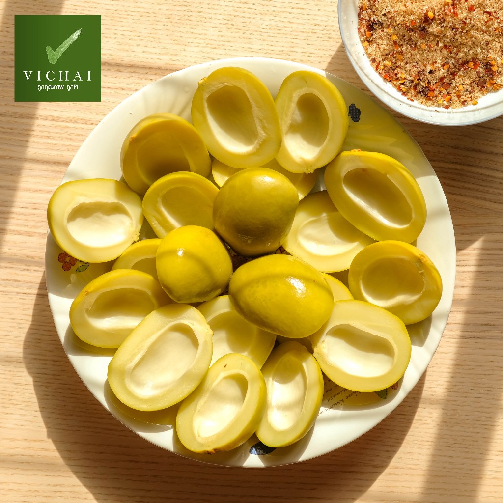 💥มะม่วงเบา ดองเกลือ💥 คัดพิเศษ!! เปรี้ยว จัดจ้าน "แถมพริกเกลือ2สูตร" เฮียวิชัย มีเปลือก (ตำนานความอร่อย40ปี)