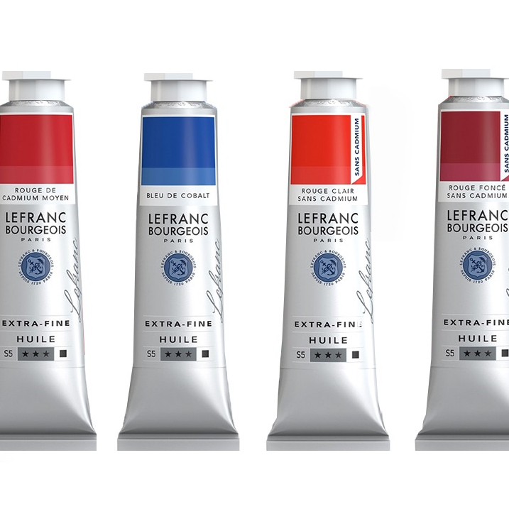 สีน้ำมัน  Lefrance Extra Fine (ซีรีย์ 5)  หลอดเงิน 40 ML.  มีให้เลือก 120 สี