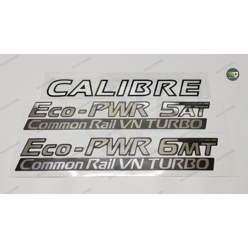 สติกเกอร์ CALIBRE ECO-PWR 5AT / 6MT สำหรับ NISSAN NAVARA  **หากมีข้อสงสัยทักแชทก่อนสั่งซื้อสินค้า**