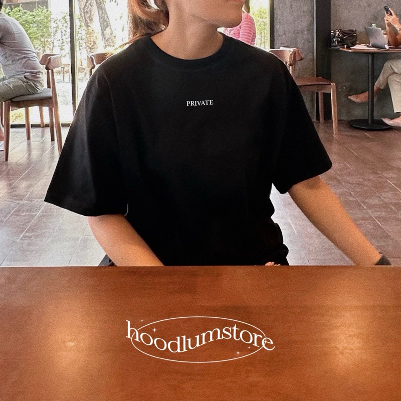 PRIVATE เสื้อยืดสกรีน ꒰ hoodlumstore ꒱