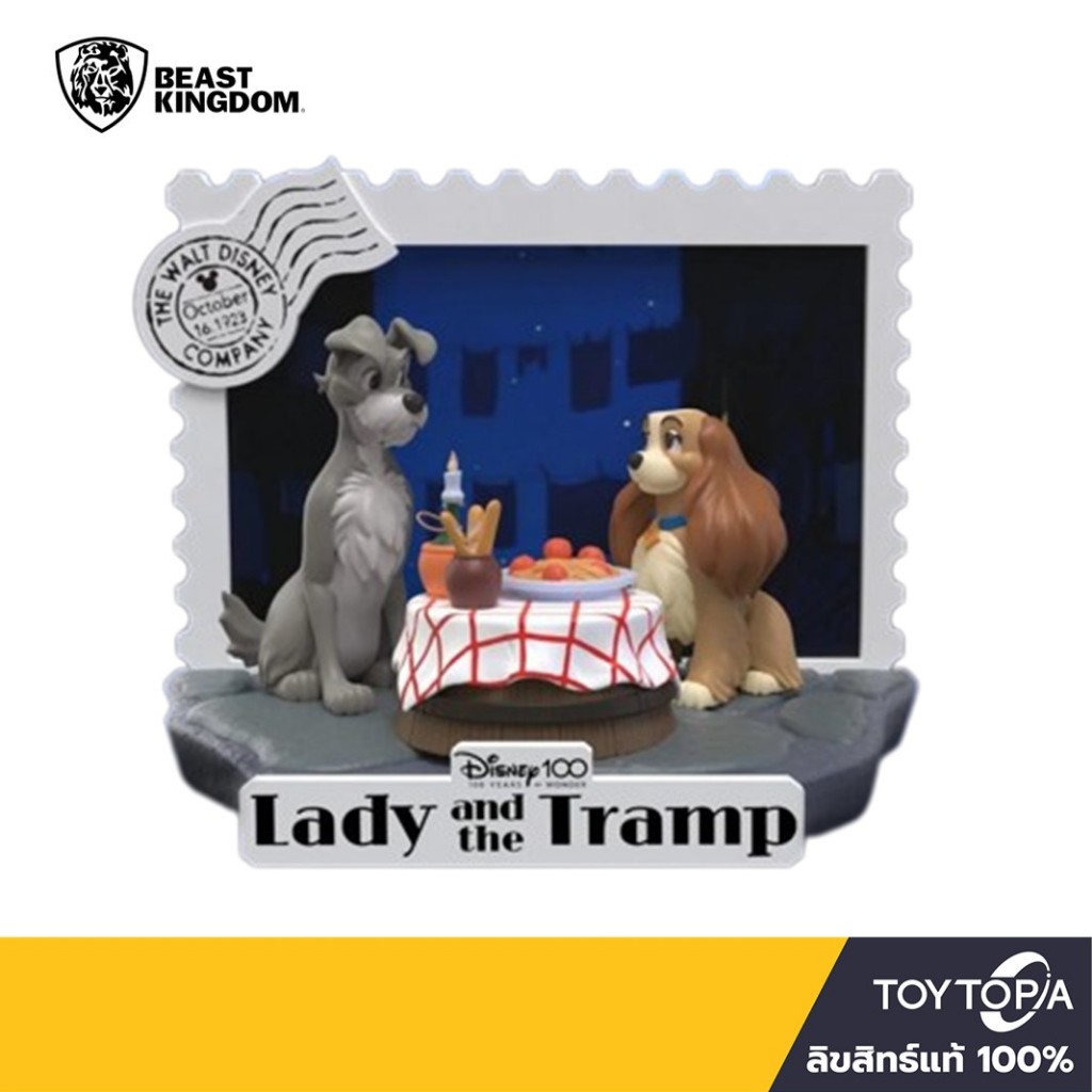 พร้อมส่ง+โค้ดส่วนลด Beast Kingdom (DS136) - Lady and the Tramp: Disney 100th (D-Stage) (ลิขสิทธิ์แท้)