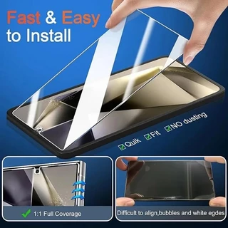 ฟิล์มกระจก Samsung S26 Ultra/S26 Plus/S26/S25 Ultra/S24 Ultra/S25/S25 Plus/S24 กระจกนิรภัย แบบใสไร้ขอบ สแกนนิ้วมือได้