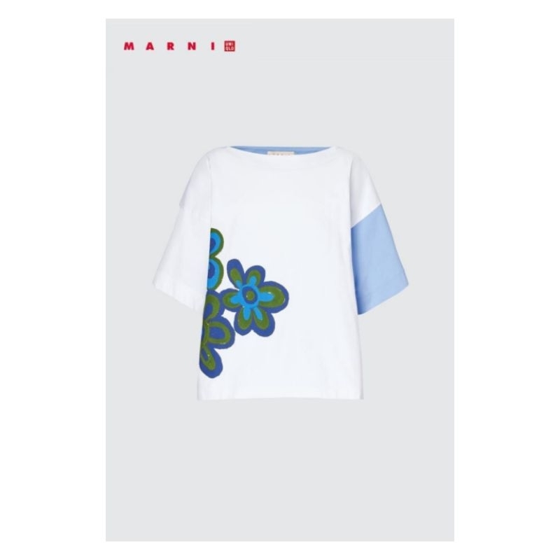 เสื้อยืด Uniqlo x MARNI Oversized Boxy T-Shirt (used สภาพดี)