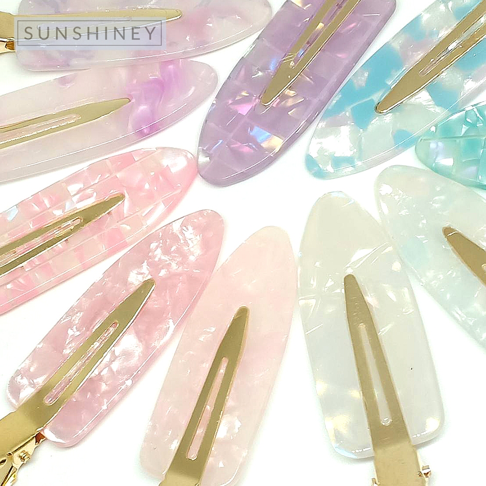 100 สี กิ๊บติดผม สุดฮิต หนีบแต่งหน้า อะคริลิค ไร้รอยต่อ คลิปหนีบผม กิ๊บเตารีด 2 ชิ้น