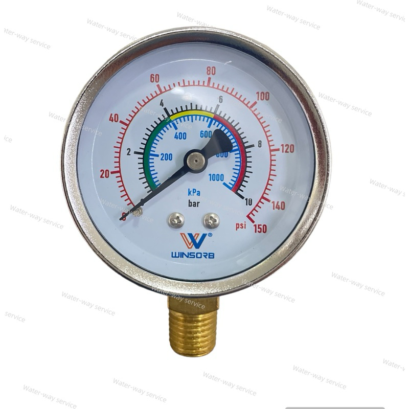 pressure Gauge WINSORE เกจวัดแรงดัน 0-150 PSI**( 10 bar)