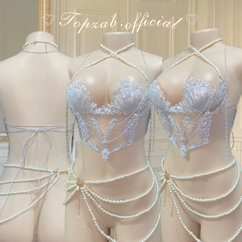 (พร้อมส่งในไทย) Mermaid Corset ชุดนางเงือก บรานางเงือก ชุด freedive ดำน้ำ ชุดแฟนซี ชุดนางฟ้า