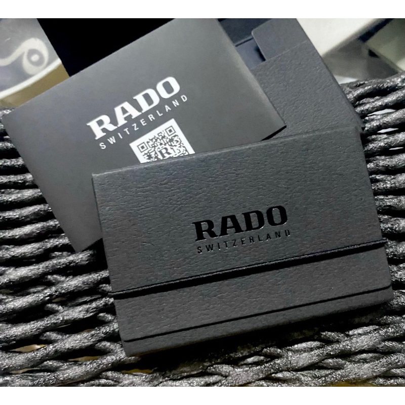 ผ้าเช็ดนาฬิกา RADO ของแท้ จากศูนย์ - สีดำ ( มีกล่อง และ ใบเซอร์ )