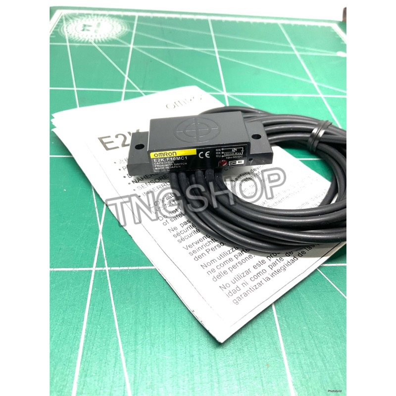 E2K-F10MC1 เป็นคาปาซิทีปเซ็นเซอร์  (capacitive sensor) 3สาย NPN NO ระยะจับ 10มิล