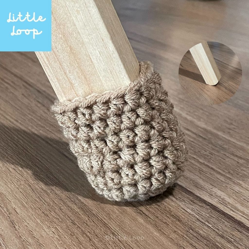ปลอกหุ้มขาโต๊ะ/เกัาอี้ กันรอย งานถักไหมพรม handmade
