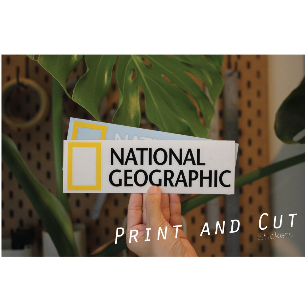 สติ๊กเกอร์ลาย National งานไดคัท ราคาถูก กันน้ำกันแดด มีหลายขนาดให้เลือก สำหรับติดตกแต่ง แต่งรถ ติดชายประตู ติดท้ายรถ