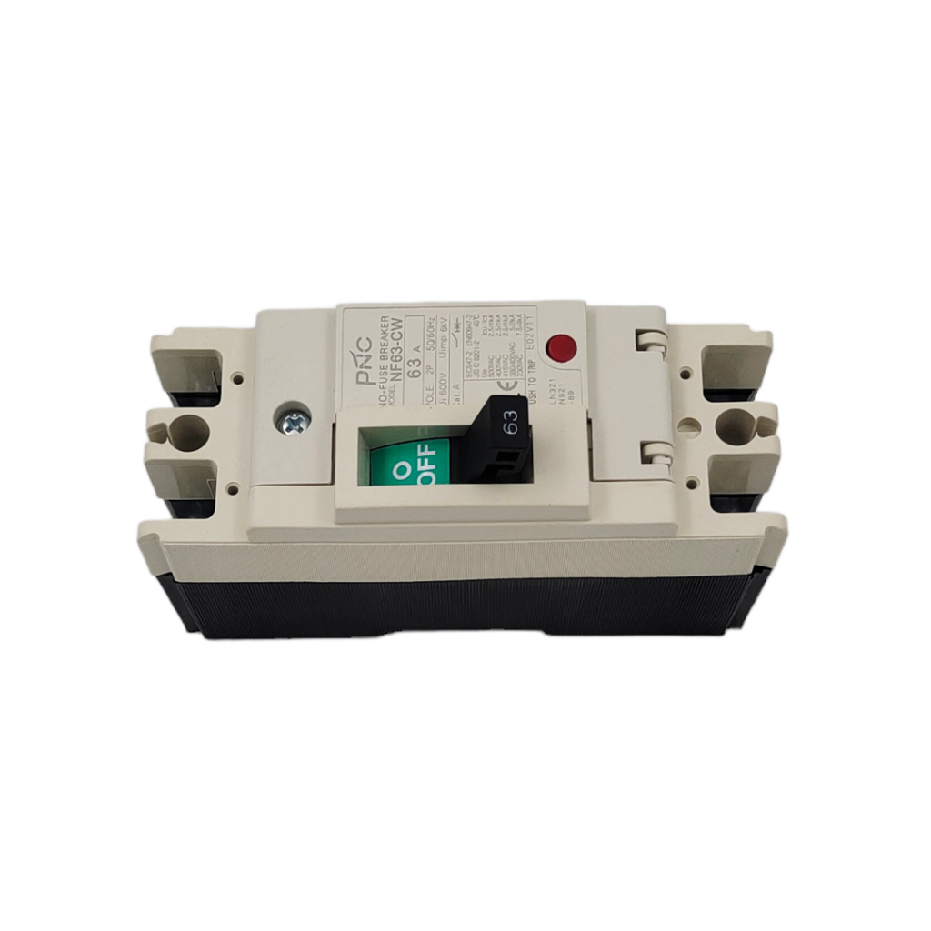 NF63-CW/2P NO-FUSE BREAKER MCCB เบรกเกอร์ 2โพ พิกัดกระแส: 32A 40A 50A 63A 50/60Hz Ui 600V Uimp 6KV Cat:A สินค้าพร้อมส่ง - รูปที่ 5