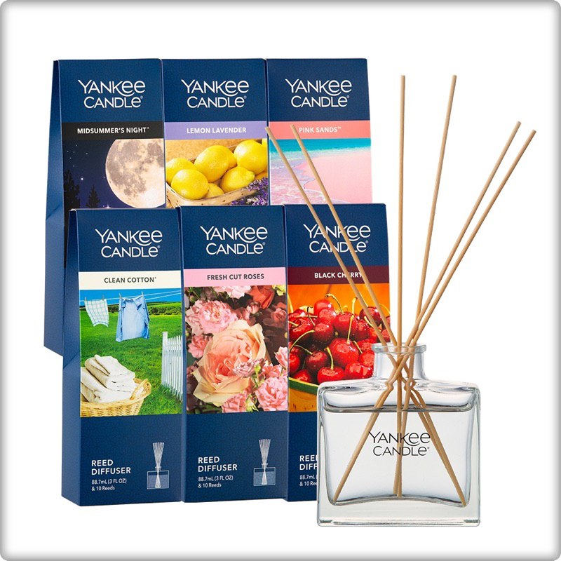 🕯️(ขายของแท้เท่านั้น) Yankee Candle Reed diffuser ก้านไม้หอมปรับอากาศแยงกี้ แคนเดิล ก้านไม้อโรม่า น้ำหอมก้านไม้