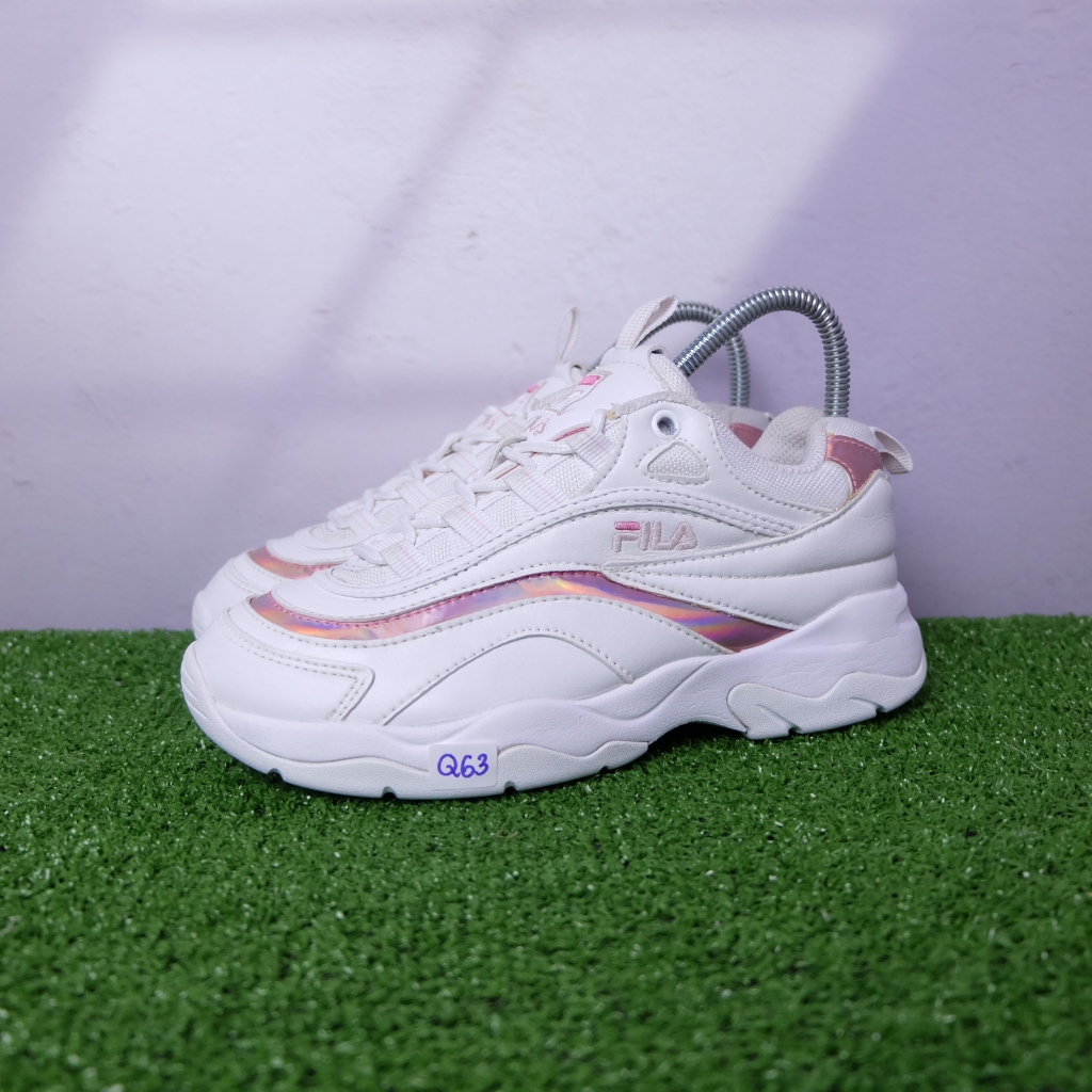 (37.5/23 cm) Fila Ray Disruptor Unisex Sneakers ฟีล่า มือ2ของแท้💯 รองเท้าผ้าใบเกาหลีผู้หญิง