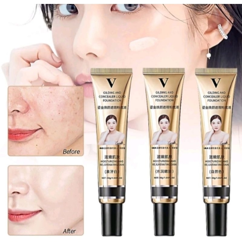 0M156 รองพื้นตัวดังTikTok บีบีครีม คอนซีลเลอร์ ควบคุมความมัน ให้ความชุ่มชื้น ติดทนนาน 30 กรัม