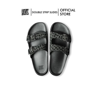 Hobs® รองเท้าแตะ Monogram series | Double strip Slides | Cro…