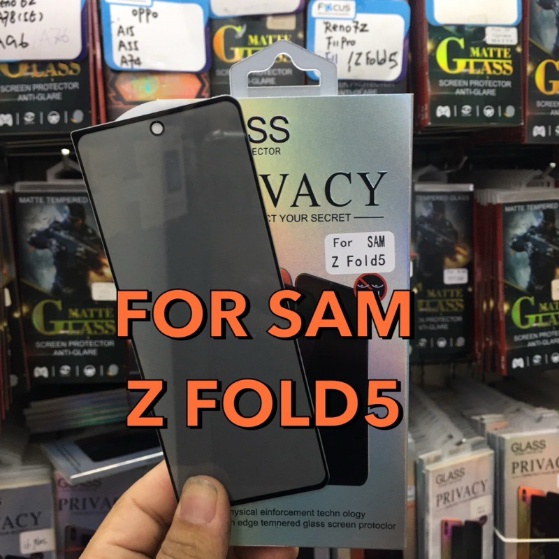 ฟิล์มกระจกกันเสือกเต็มจอ SAMSUNG Z Fold / Z Fold4 ฟิล์มกันรอยหน้าจอ กันกระแทก Full Glue Black พร้อมส