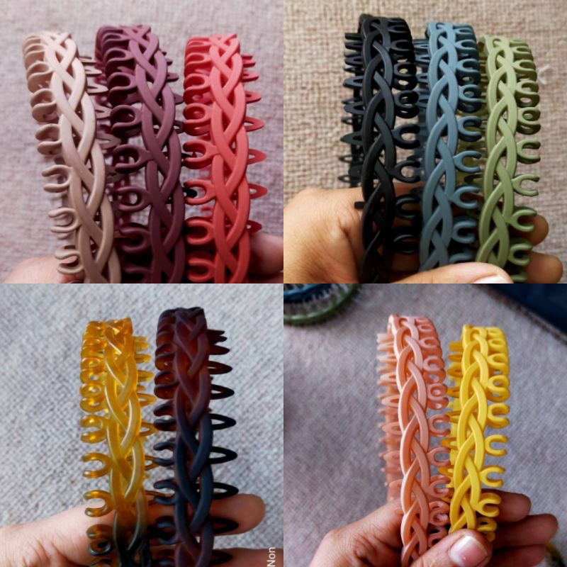 ที่คาดผม แบบฟัน สีด้าน