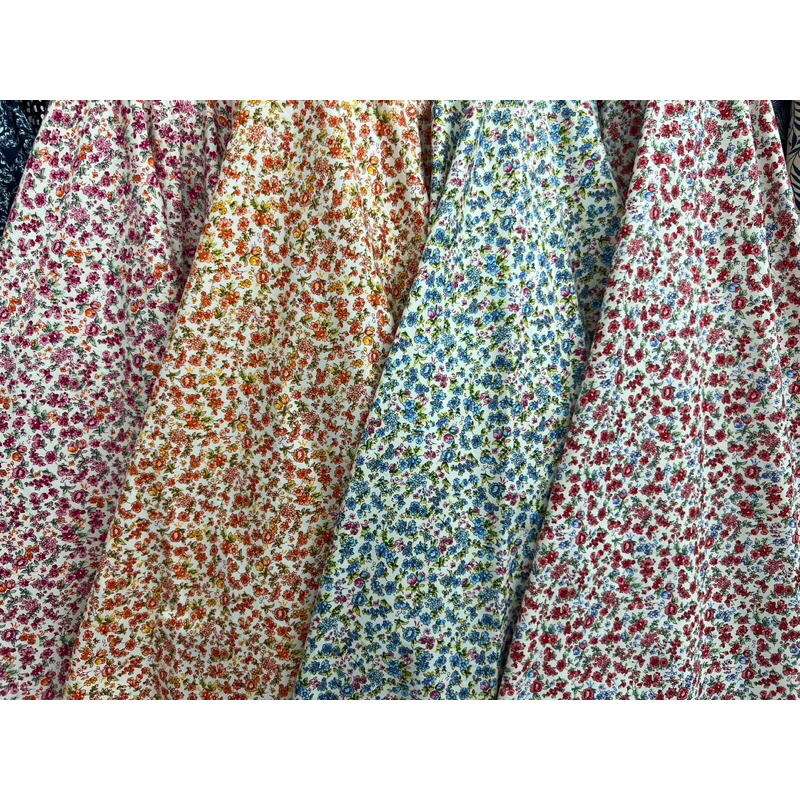 ผ้าพิมพ์ลายดอกไม้เล็กCS00176Cotton100%พิมพ์ลาย