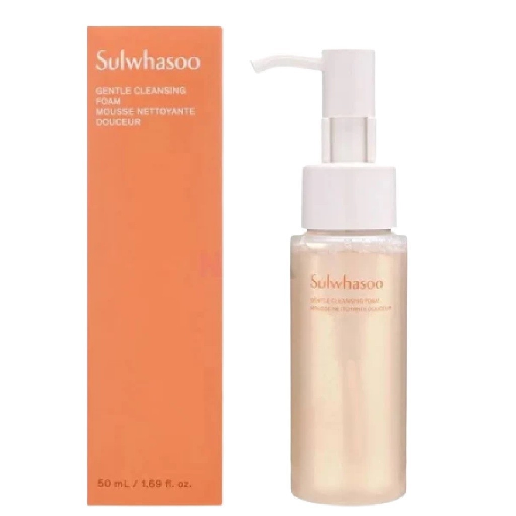 [Mar โค้ด MARKOR3 ลด 30B Min 300B วันที่ 1-31 มี.ค.] Sulwhasoo Gentle Cleansing Foam EX 50ml New 2023 โฟมล้างหน้าสูตรอ่อนโยน เนื้อโฟมนุ่มเนียนทำความสะอาดผิวได้ลึกถึงรูขุมขน