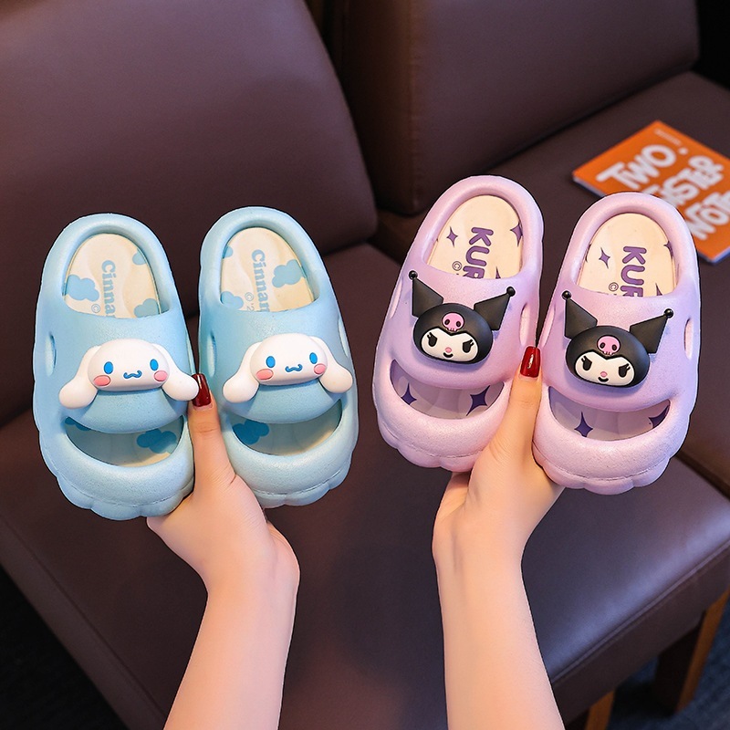 รองเท้าแตะเด็ก ลายการ์ตูน3มิติsanrio น่ารัก ใส่สบาย กันลื่น ยางEVA - รูปที่ 2