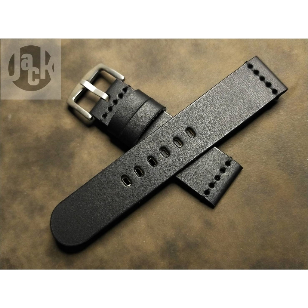 Jack straps สายนาฬิกาหนังวัวฟอกฝาดแท้ทั้งเส้น งานแฮนด์เมด สายหนังทนทาน