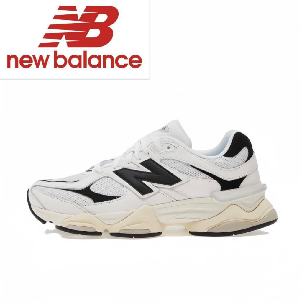 New Balance NB 9060 White and black ของแท้ 100 % sneakers Running shoes style man Woman