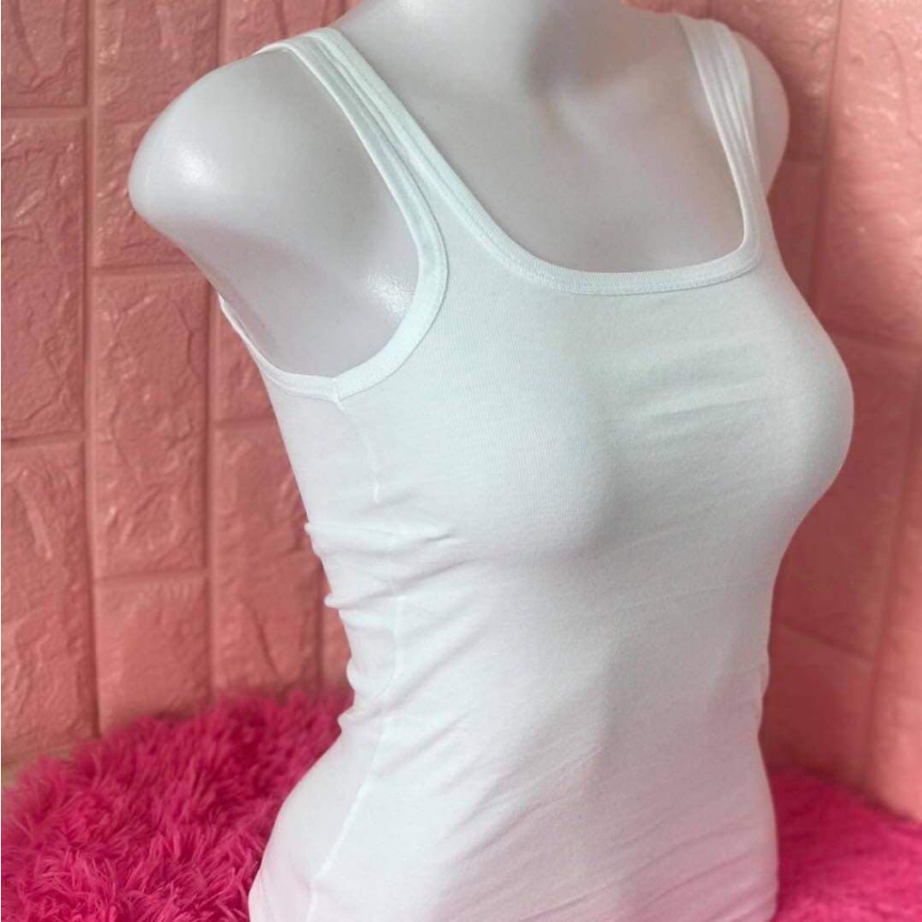 เสื้อกล้ามสายเดี่ยวมีตำหนิอ่านก่อนสั่งค่ะ-มีตำหนิ