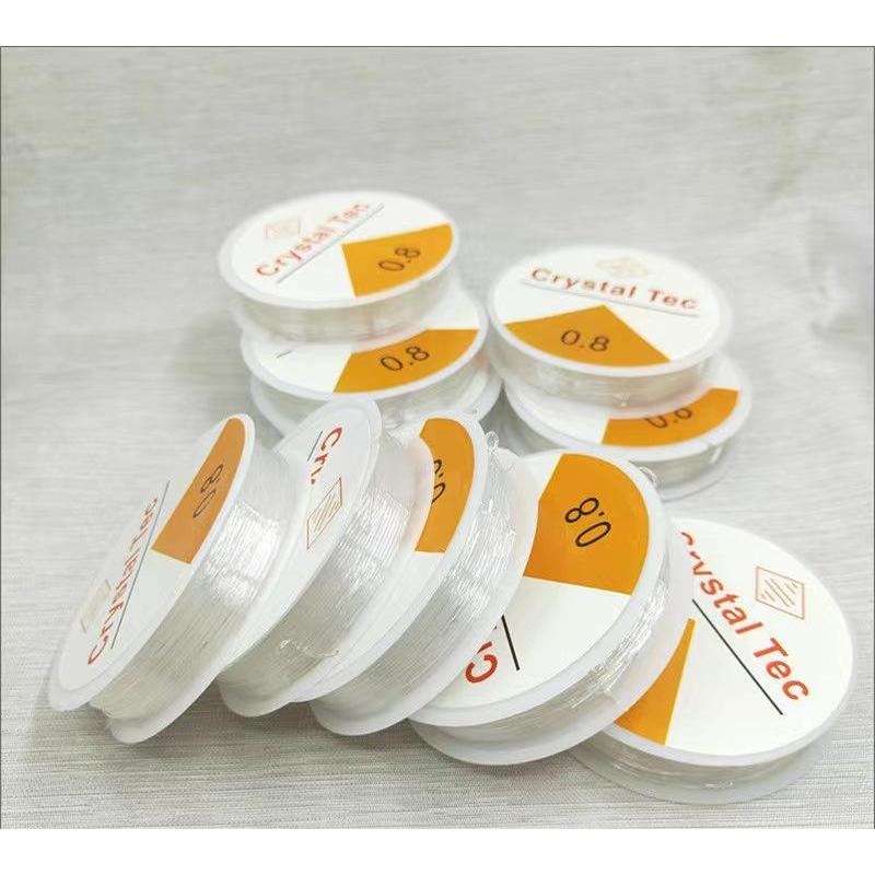 เอ็นยืด ม้วนเล็ก เอ็นใส อุปกรณ์เสริมงานฝีมือ งาน DIY ทำร้อย พวงกุญแจ กำไลข้อมือ สร้อยคอ