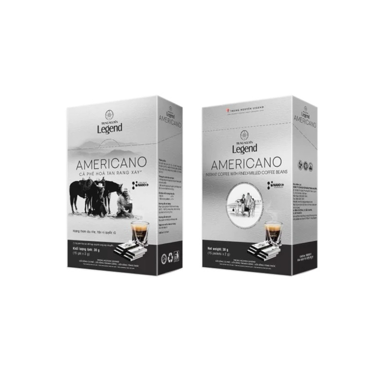 กาแฟอเมริกาโน่สำเร็จรูป Trung Nguyên Legend Americano ของแท้จากเวียดนาม