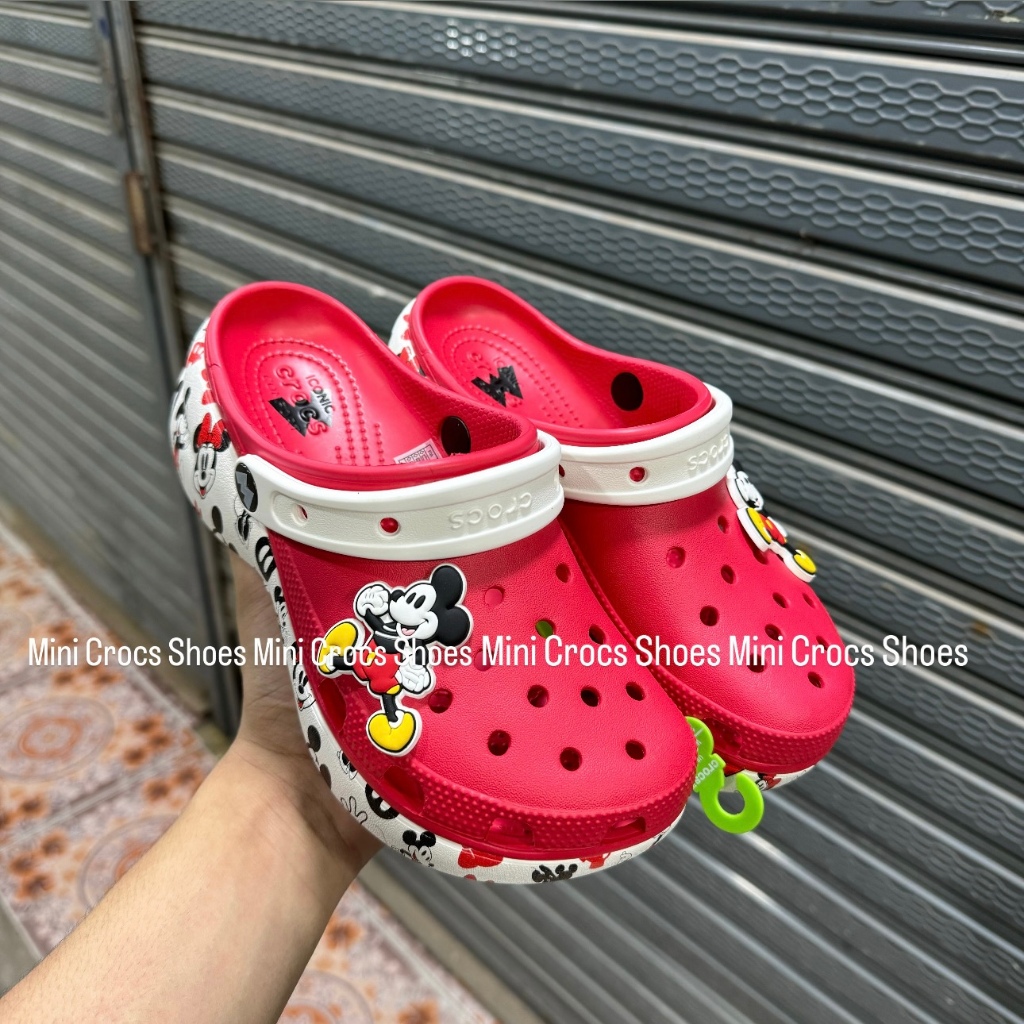 [รุ่นใหม่]รองเท้าแตะลำหรับผู้หญิง Platfrom Mickey มีไซส์W6--W9 แบบสวมน้ำหนักเบาใส่สบายมีสินค้าพร้อมส่งของตรงปก100%