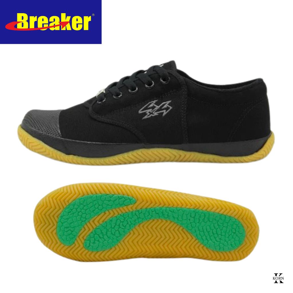 Breaker รองเท้าผ้าใบ เบรกเกอร์ BK4P สีดำ