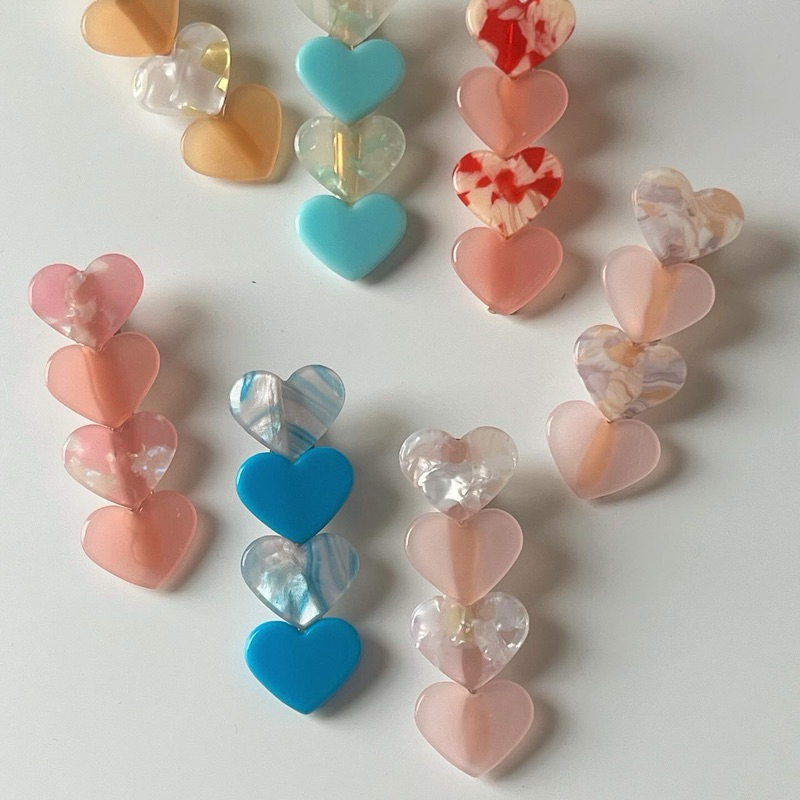 สีเข้าใหม่🧡💖💐 Loli heart hair clipราคาต่อชิ้น 🧡🩷💜กิ๊บติดผม กิ๊บหนีบผมรูปหัวใจ HEART HAIRCLIP ---- Teenyweeny.co พร้อมส่ง - รูปที่ 5