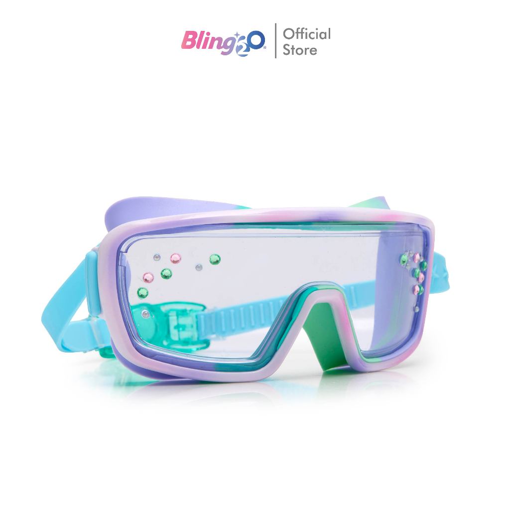BLING2O แว่นตาว่ายน้ำเด็กยอดฮิตจากอเมริกา GLAM -POISE PURPLE แว่นว่ายน้ำแฟชั่น ใส่สบาย ของใช้เด็กน่ารัก