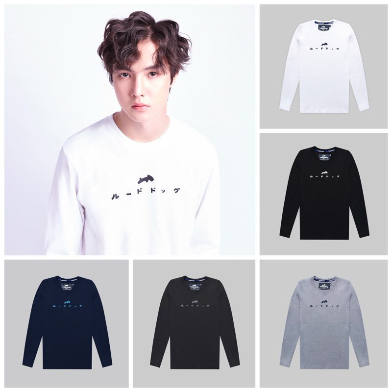 Rudedog Japan เสื้อยืด แขนยาว ผ้ายืด ผ้านุ่ม ของแท้ ของใหม่ มือ1