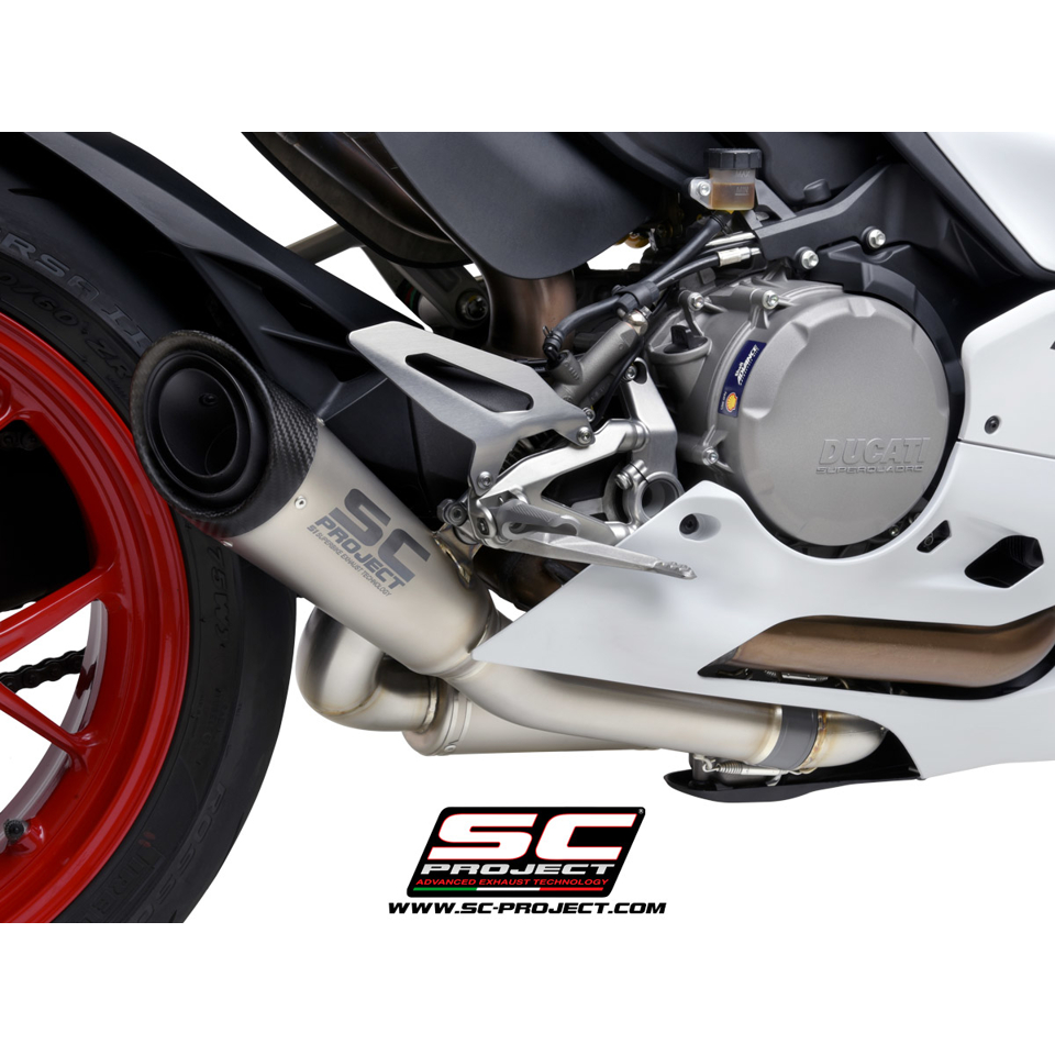 ท่อ SC-Project สำหรับ DUCATI PANIGALE V2 (2020 - 2024) | Half-system 2-1, with S1 Muffler