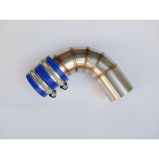 ท่อกรองสแตนเลสwave 110i- ปี 2021พร้อมยางและเข็มขัดรัด