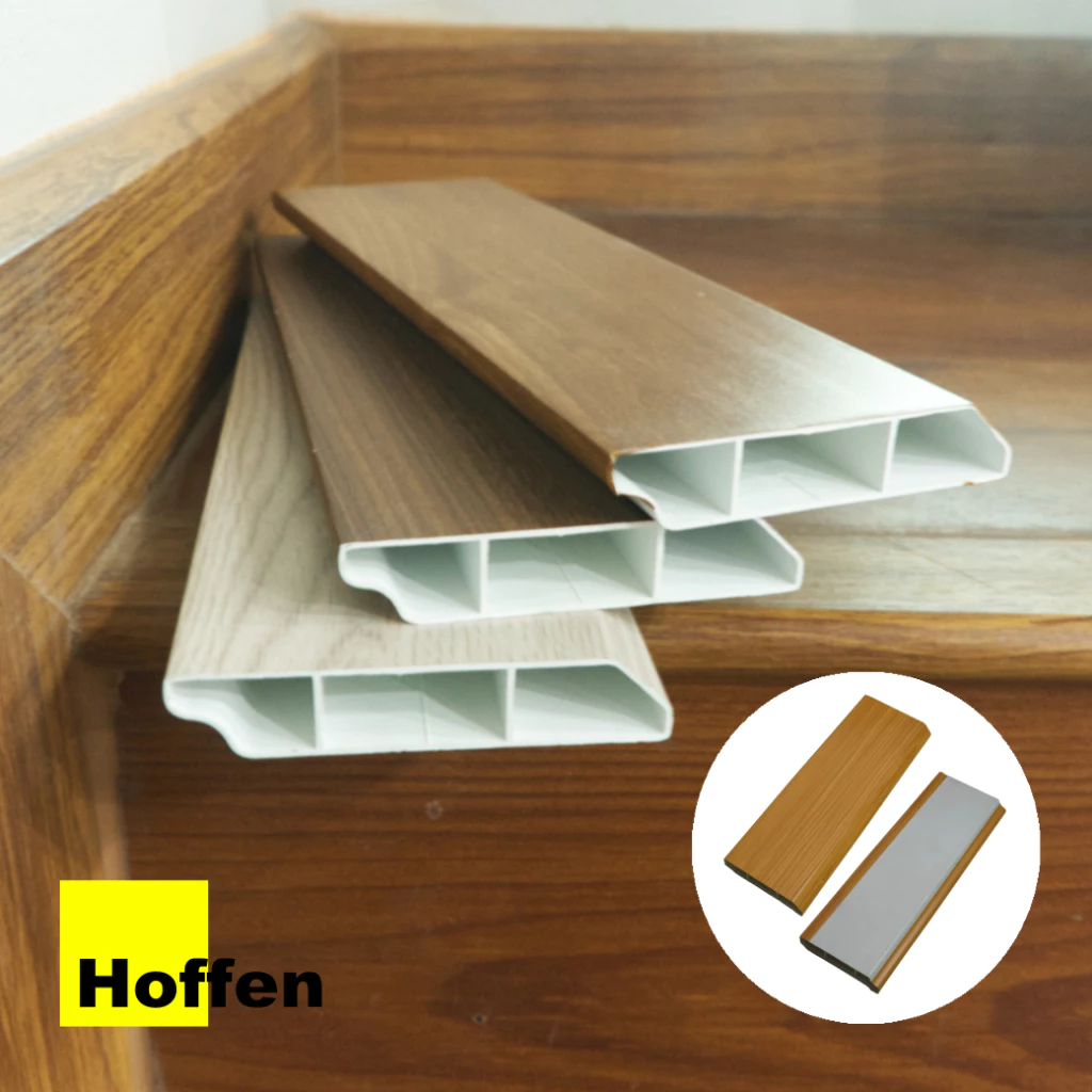 HOFFEN บัวพื้น เชิงผนัง ตัวจบงานพื้น UPVC เส้นละ 200 ซม. (จัดส่งเร็วมีปลายทางส่งตรงจากบริษัผู้ผลิต)
