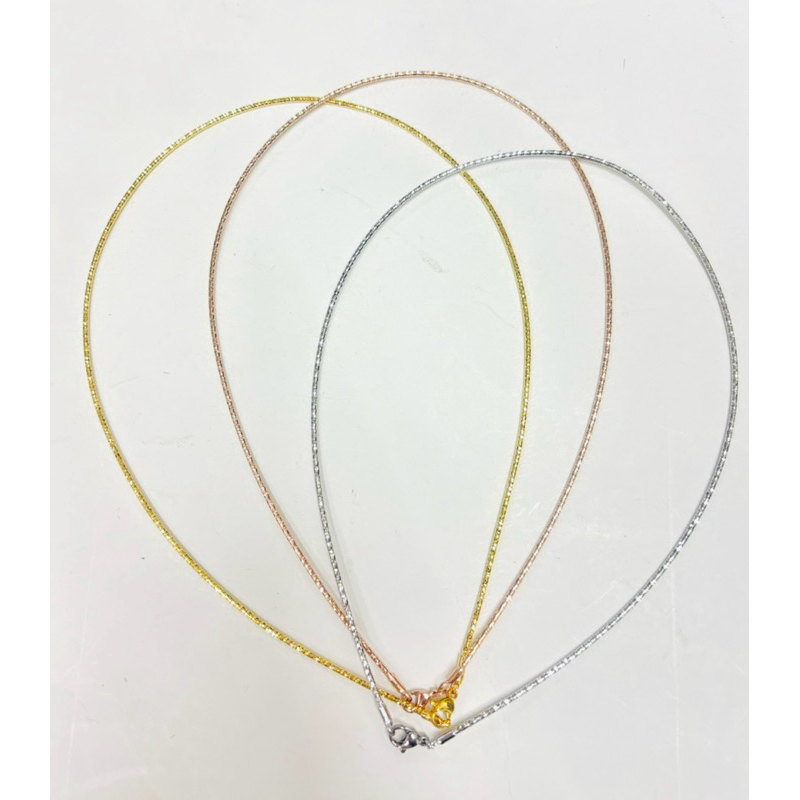 สร้อยคอโชคเกอร์น่ารัก เกร๋ๆ สีทอง สีเงิน  สีพิงค์โกลด์ ยาว16-18นิ้ว สร้อยคอทอง