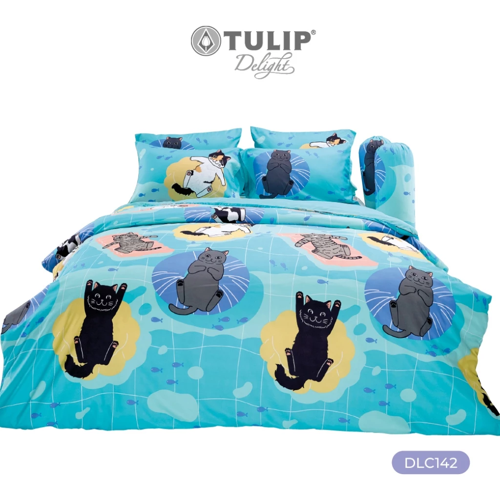 ชุดผ้าปูที่นอนและผ้านวม TULIP Delight รุ่น DLC142 ลายทูนหัวของบ่าว thumbnail 5